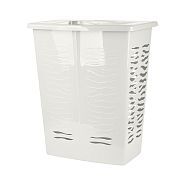 Корзина для белья Keeplex Regular, с крышкой, 60 л, белое облако