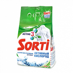 SORTI 2400г Порошок стиральный автомат Активный кислород для белого белья