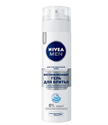 NIVEA Гель для бритья Для чуствит. кожи Восстанавливающий 200мл