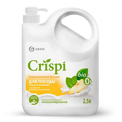 GraSS CRISPI Бальзам для мытья посуды Груша и базилик (флакон 2500 мл)