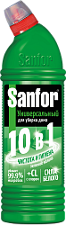 Средство чистящее Sanfor Universal 10в1 Зеленое яблоко 750мл