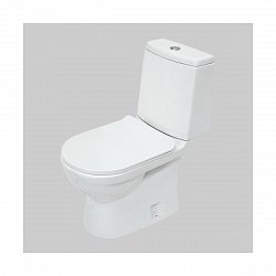 Унитаз напольный ободковый Sanita Luxe Next Slim, 65 x 34,5 x 77 см, белый