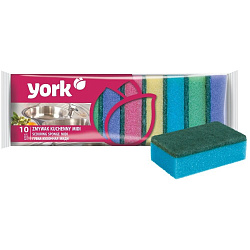 YORK Губки для мытья посуды 10 шт ХИТ