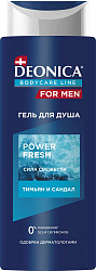 DEONICA FOR MEN Гель для душа Power Fresh, 250 мл