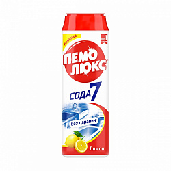 ПЕМОЛЮКС Чистящий порошок Сода 7 Лимон 480 г
