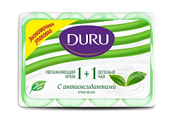 DURU SOFTSENS 1+1 Туалетное мыло ЗЕЛЕНЫЙ ЧАЙ 4*80г