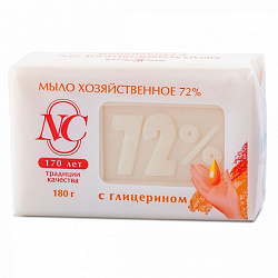 Невская косметика 180г Мыло хозяйственное 72 % с глицерином