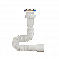 Сифон гофрированный Orio А-3015, с нержавеющим выпуском 1 1/2" x 40/50 мм, 650 мм