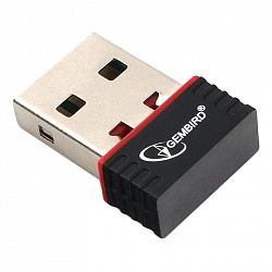 Сетевой адаптер микро WiFi Gembird 150 Мбит, USB, 802.11b/g/n