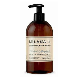 GraSS Мыло жидкое парфюмированное "Milana Amber&Black Vetiver" (флакон 300 мл)
