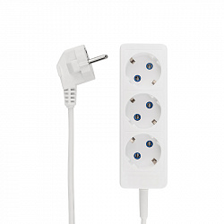 Удлинитель PROconnect STANDARD 3 гнезда, 3 м, 2х0.75 мм² , б/з, белый