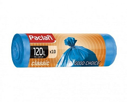 Paclan Мешки для мусора Classic Standart голубые 120л, 10 шт.