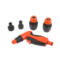 Набор для полива 1/2" Жук №4, пистолет Эрго, фитинги 1/2" - 3/4"