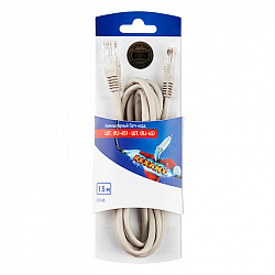 Rexant Пaтч-корд U/UTP, категория 5e, RJ45-RJ45, неэкранированный, PVC серый, 1,5м