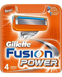 GILLETTE Кассеты FUSION POWER (4шт.)