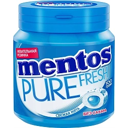 Жевательная резинка Mentos Pure Fresh вкус Свежая мята, банка, 100г
