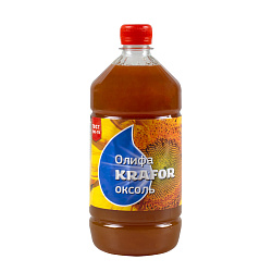 Олифа Оксоль Krafor, для деревянных и металлических поверхностей, 1 л, бесцветная