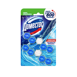 Блок для унитаза Domestos Power 5 DUO Свежесть океана 2шт х 55гр