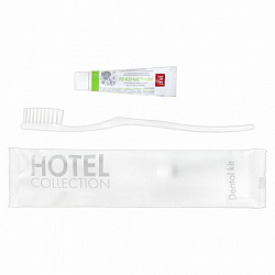 Зубной набор КОМПЛЕКТ 300шт, HOTEL COLLECTION, (зубная щётка + зубная паста 4г) саше,, 2000306/1