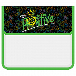 Папка для тетрадей 1 отделение, ArtSpace "Positive smile", А5, пластик, на липучке