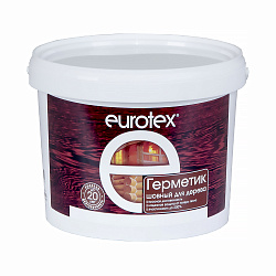 Акриловый шовный герметик для дерева Eurotex, 3 кг, белый