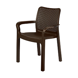 Кресло InGreen Rattan, 50,6 x 58 x 83,3 см, горький шоколад