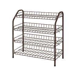 Этажерка для обуви Nika, 4 полки, 70 x 66 x 28 см, медный антик