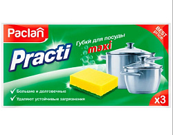 Paclan Губки для посуды Practi Maxi, 3шт.