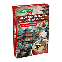 Набор для раскопок "Древний Китай" 16х23 см, инструменты, BRAUBERG KIDS, код 1с, 665939
