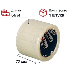 Клейкая лента UNIBOB 72х66 прозрач. 40мкр