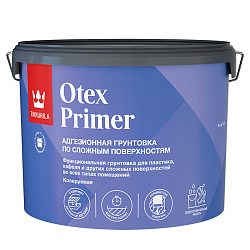 Грунтовка адгезионная Tikkurila Otex Primer (Отекс Праймер), база А, белая, 9 л