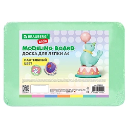 Доска для лепки А4, 280х200 мм, BRAUBERG KIDS, пастельные цвета, ассорти, 274252