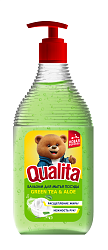 QUALITA Средство для мытья посуды GREEN TEA & ALOE флакон 500мл М
