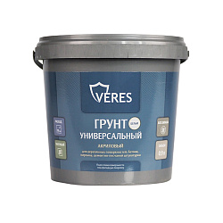 Грунтовка по дереву Veres, матовая, белая, 0,9 л