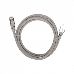 Патч-корд F/UTP, CAT 5e, RJ45-RJ45, 26AWG, LSZH, серый, 1,5м REXANT