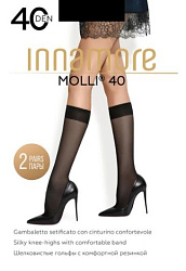 Гольфы Innamore Molli 40 den Nero черные 2 пары, 40 гр