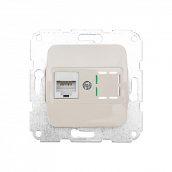 DEA Розетка Компьютер RJ45 с/у мех. Беж KRANZ 