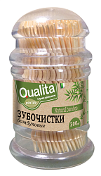 Зубочистки Qualita бамбуковые 300 шт