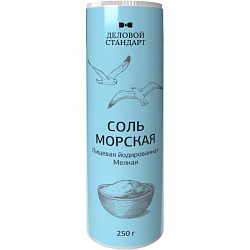 Соль пищевая морская натуральная мелкая йодированная, ПЭТ, 250г