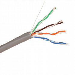 Кабель ExeGate UTP4-C5e-CU-S24-IN-PVC-GY-305-FLUKE UTP кат.5e <EX256748RUS