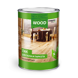 Лак для паркета и полов Farbitex Profi Wood, высокопрочный, глянцевый, 0,9 л