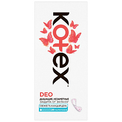 KOTEX Прокладки Ежедневные Ультратонкие Део, 20 шт (16 шт в кор)