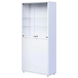 Шкаф MEG_медицинский 2секц.двухств. ШМ-02 МСК-647.02/06 ст/мет,700х320х1655