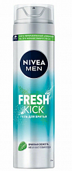 NIVEA MEN FRESH KICK 200мл Гель для бритья Приятная свежесть