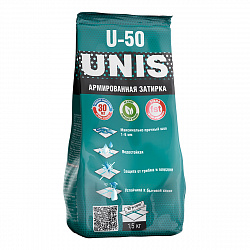 Затирка Unis U-50 С15, черная, 1,5 кг