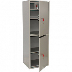 Шкаф металлический для документов Brabix KBS-023Т 1253х420х350 мм 2 отделения, сварной