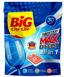 BIG CITY LIFE 30шт Таблетки для ПММ Ultra All in 1