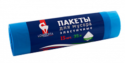 LOMBERTA 15шт 35л Пакет для мусора с затяжкой ПНД