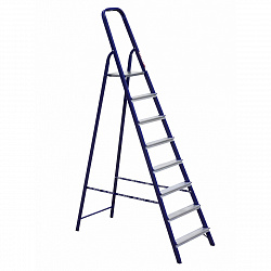 Стремянка Alumet М8408, стальная, 8 ступеней, 2,46 м