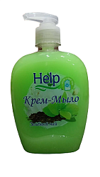 Help Жидкое мыло Зелёный чай, 300г.(с дозатором)